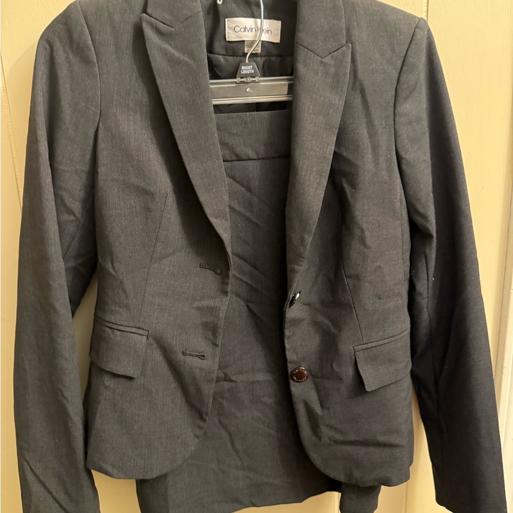 Calvin Klein Gray Sport Coat Classic Tailoring